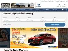 Tablet Screenshot of nielsenhyundai.com